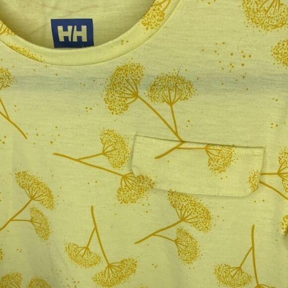 Helly Hansen Lomma T-Shirt Yellow Pear Print: Size Extra Small - Picture 3 of 6